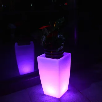 Light Up Outdoor flower pots led decoration illuminated flower pots