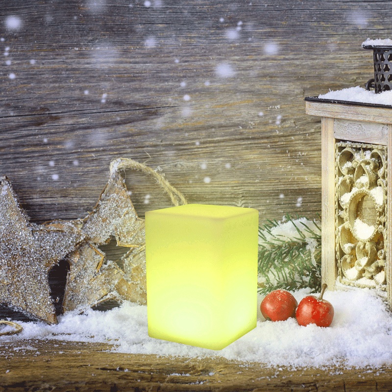 Led Small Modern Decoration Column Led Lights Indoor Plastic Lighting Bar Illumination Cylindrical Led Cylinder Table Mood Lamp