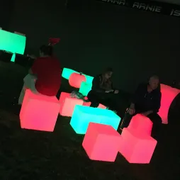 RGB Color Changing LED Cube / LED Chairs / Light Cube Seat