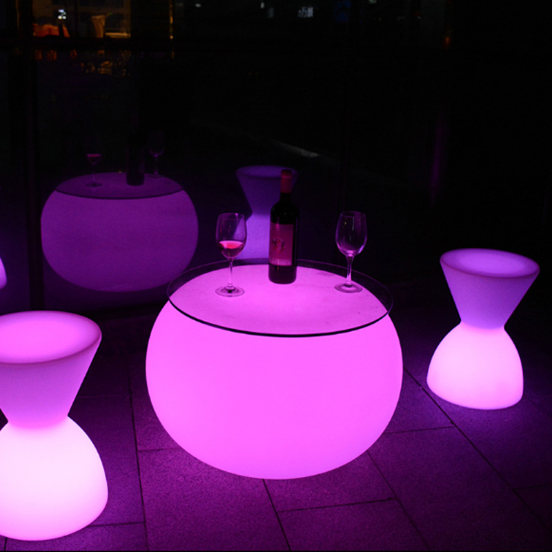 LED Cocktail Table With Multi-Colored Lights 16 Color