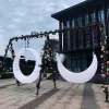 16 Color Change Decor Lighting Plastic Outdoor Garden RGBW LED Swing Lighted Hanging LED illuminated Patio Swings Chair