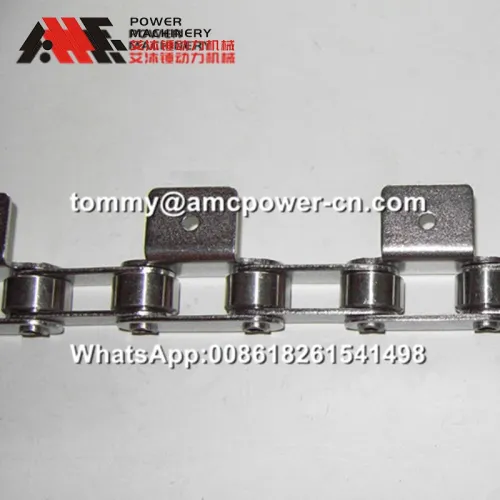Cadena de pasador hueco de acero inoxidable C2082HP con accesorio A1
