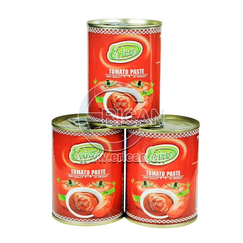 High Quality Easy Open Double Concentrated Tin Tomato Paste 28-30% Brix in Canned