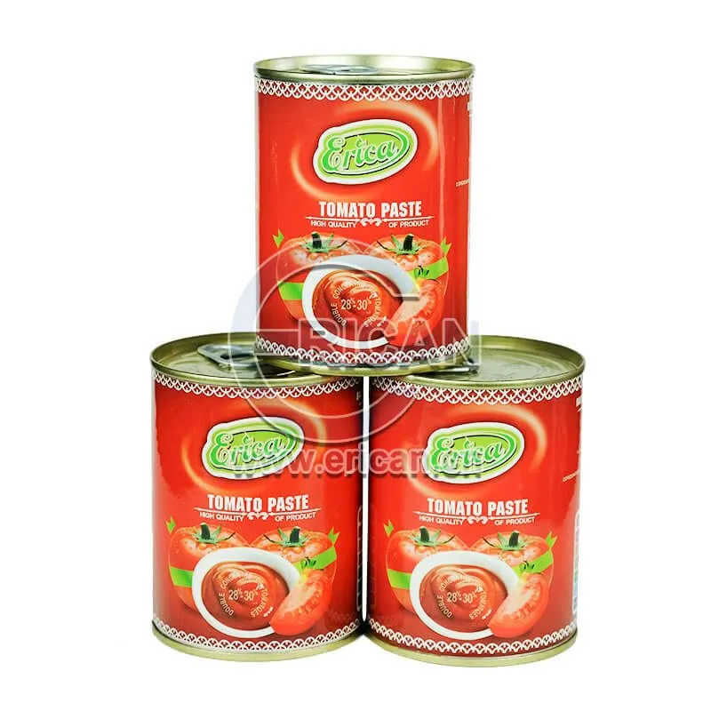 High Quality Pure Nature Tomato Paste 28-30% Brix Available in Different Sizes OEM/ODM Supported Packaged in Boxes or Bulk