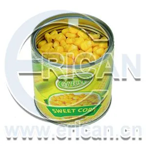 Easy Open Paper Label Canned Fresh Whole Golden Sweet Kernel Corn in Tin