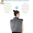 Envoltório de ombro aquecido, almofada de aquecimento para ombro e costas