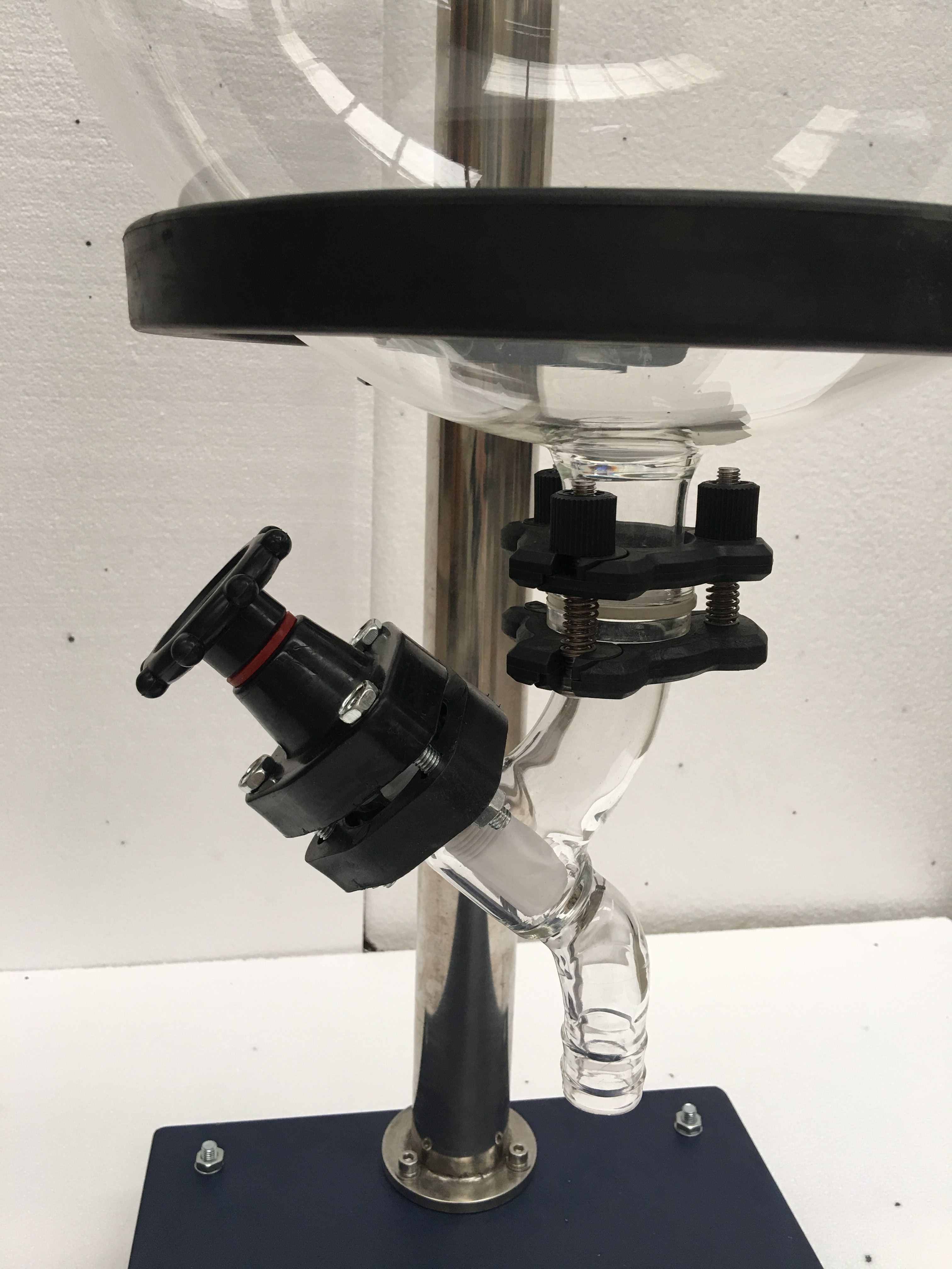 Kit Filtrazione Vetro TuToy - Imbuto Buchner 250ml, Matraccio Conico 1000ml, Per Aspirazione - Foto 2