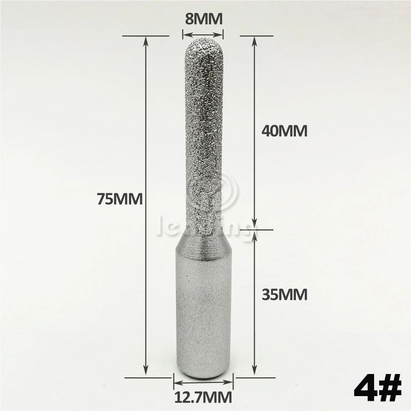 Vacuum Brazed Multi Functional Diamond Finger Bit (Ruter Burr) With 1/2