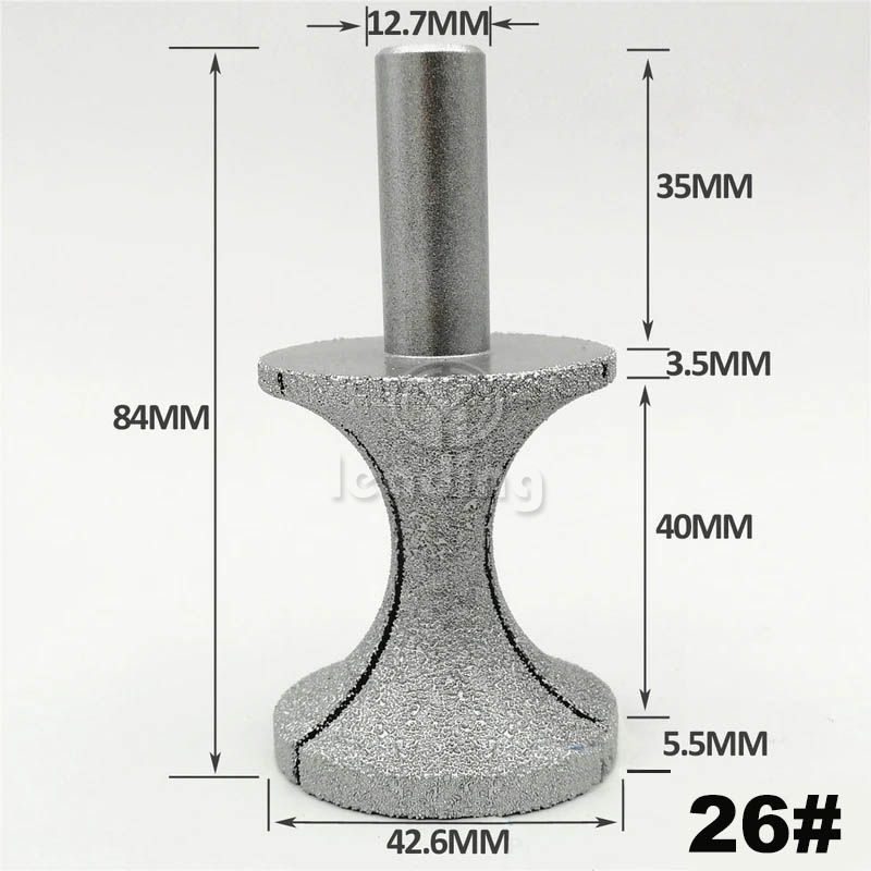 Vacuum Brazed Router Bits With 1/2