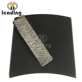 Placas abrasivas trapezoidales de segmento rectangular único de cambio rápido