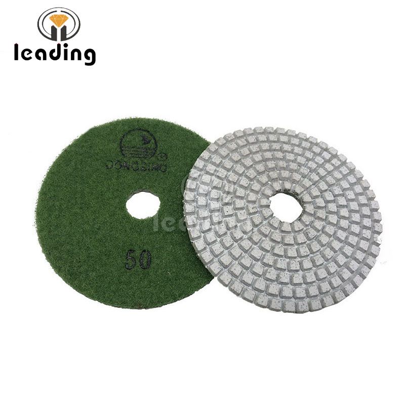 DONGSING White Flexible Polishing Pads for Engineered Stone, Quartz, and Light Marbles