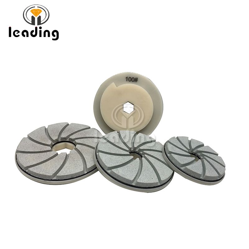 Turbo Snail Lock White Edge Polishing Pads For Straight and Beveled Edge of All Stones