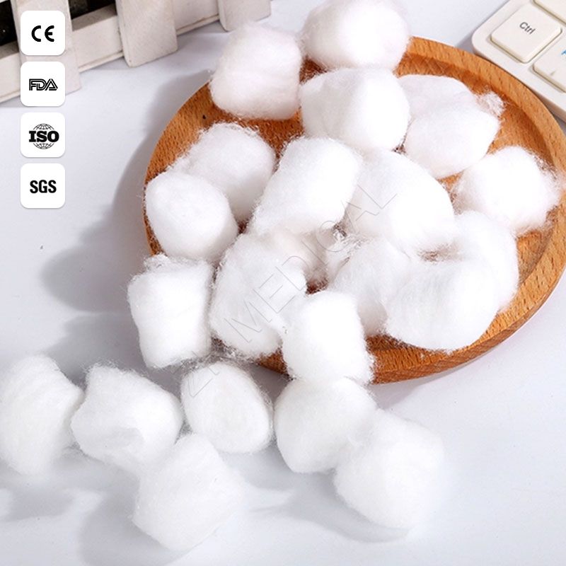 Small Absorbent Surgical Cotton Balls , Disposable Medical Cotton Balls