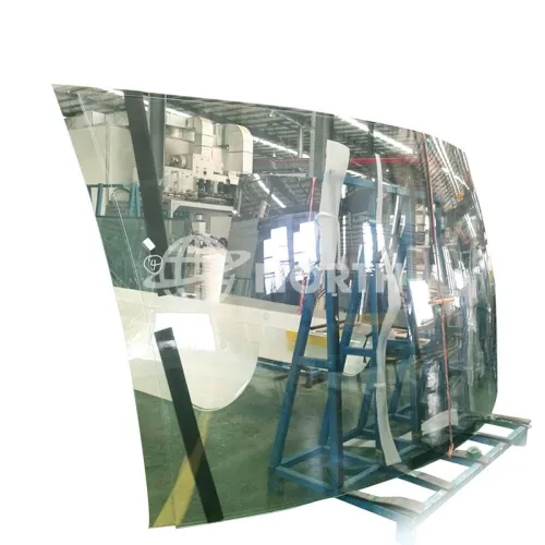 Clear/Low Iron Small Radius Curved Tempered Glass Factory In Beijing China