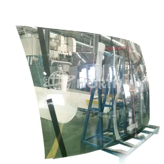 Clear/Low Iron Small Radius Curved Tempered Glass Factory In Beijing China