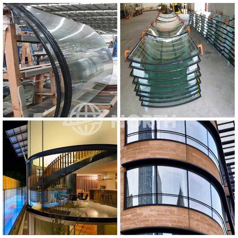 Low E Bent Curved Insulating Glass for Window and Facade Factory in China