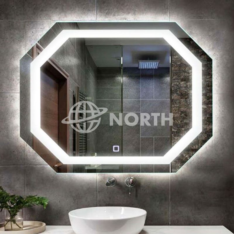工厂批发带照明的高品质浴室LED镜玻璃