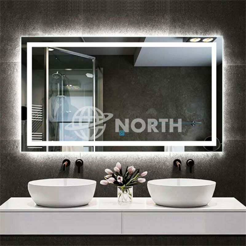 Фабричная оптовая продажа высококачественного светодиодного зеркального стекла с подсветкой для ванной комнаты