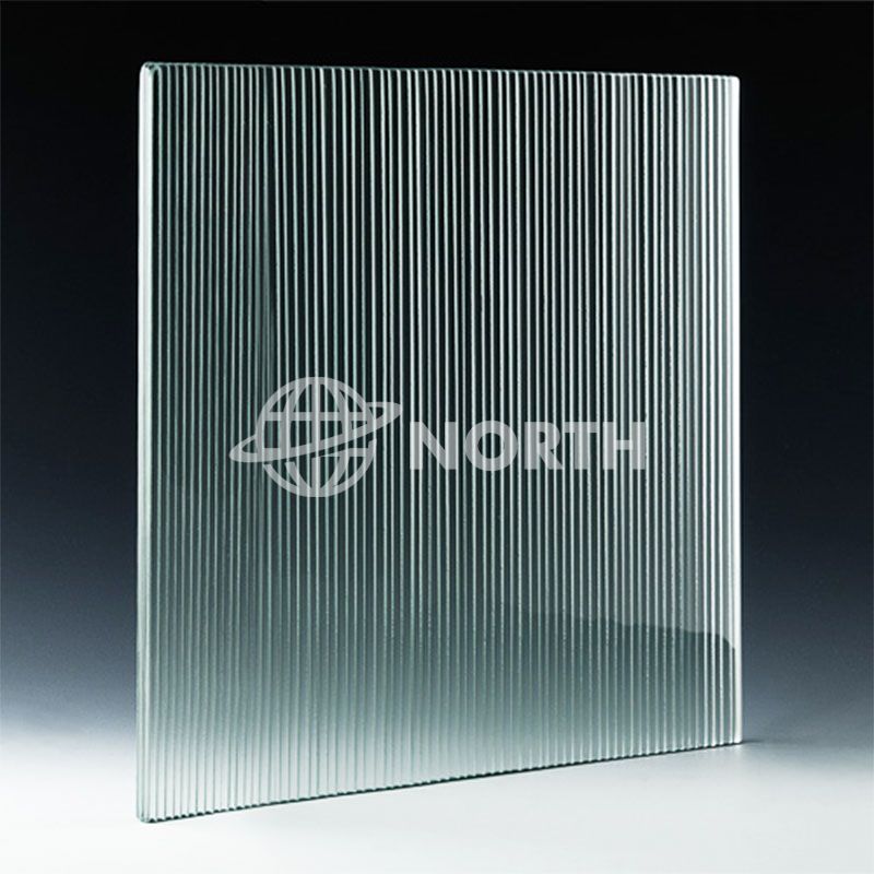 Texture Low Iron Laminated Reeded Glass For Interior Design