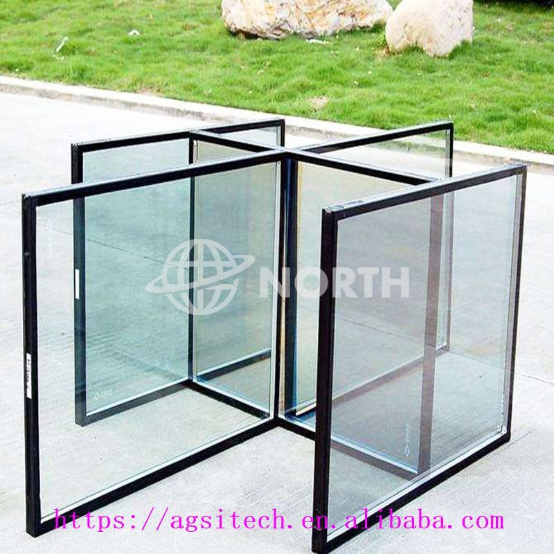 6 mm klare, silberfarbene Low-E-Glas-Doppelverglasung für Fenster
