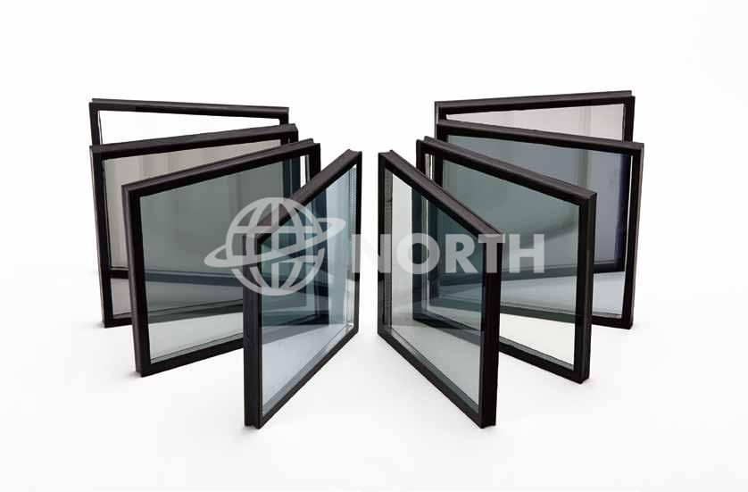 Vetri doppi in vetro basso E argento trasparente da 6 mm per finestra