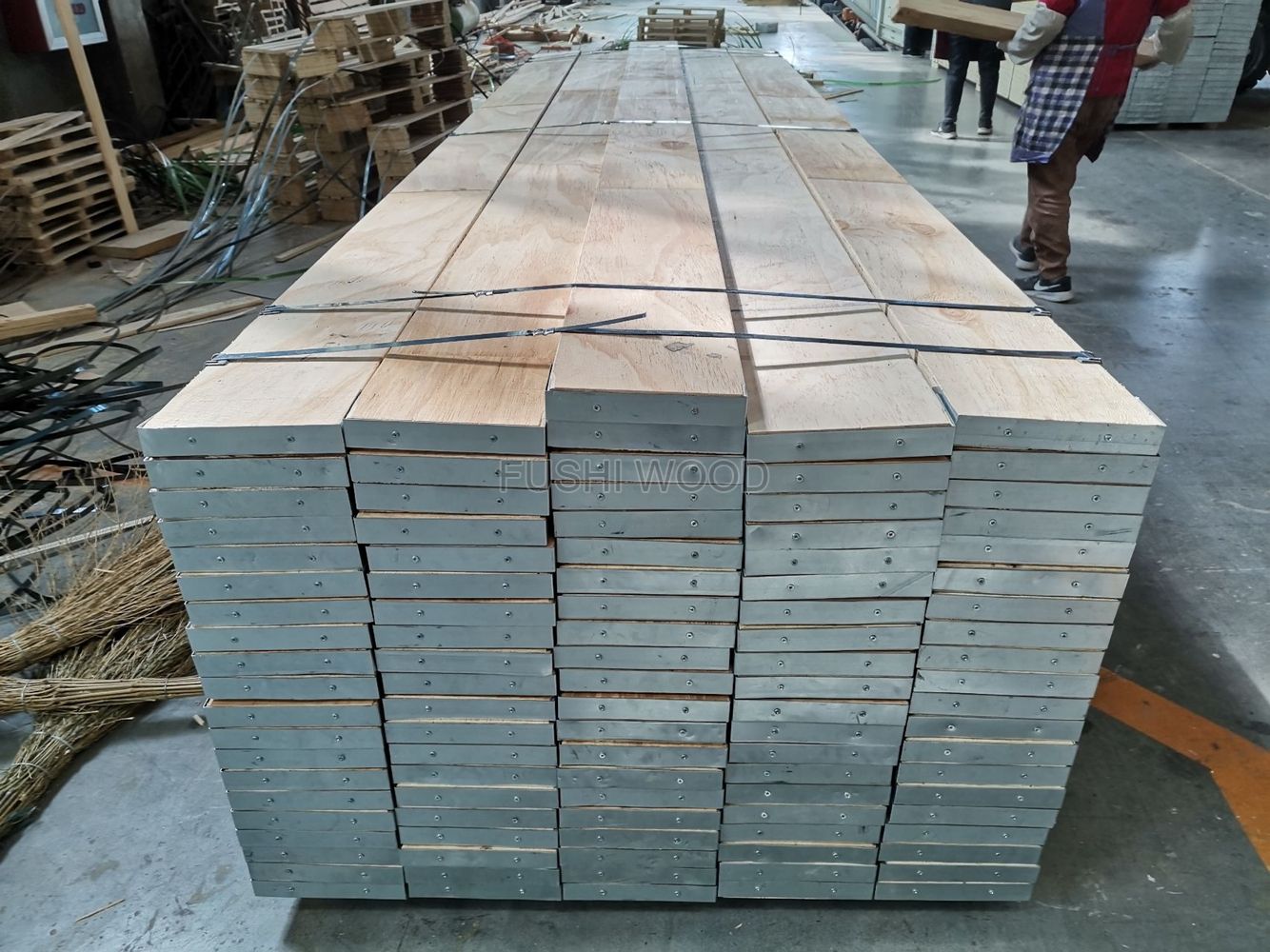 planks wood scaffolding