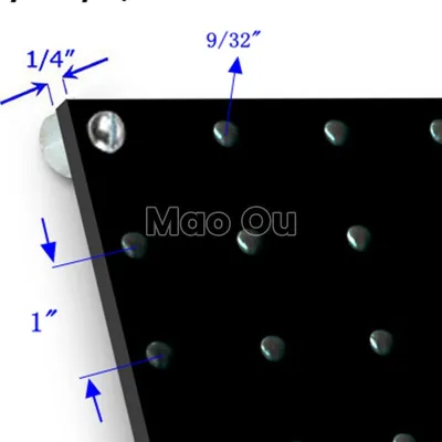 Perforated Pegboard Panel in Plastic Perforated Sheet