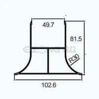 JH103 Aluminum profile for floor