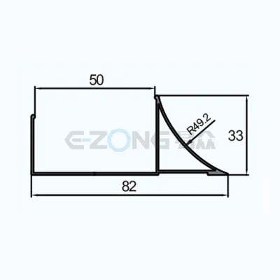 JH250 Aluminum profile for floor