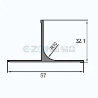 JH326 Aluminum profile for floor