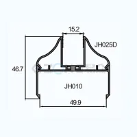 JH025D&JH010 Aluminum profile for door and window