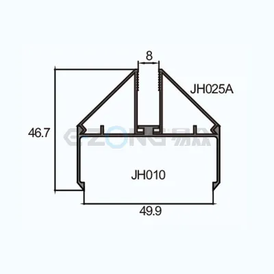JH025A&JH010 Aluminum profile for door and window