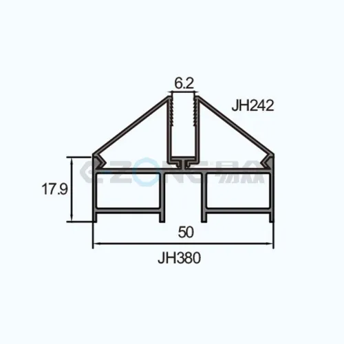 JH242&JH380 Aluminum profile for door and window