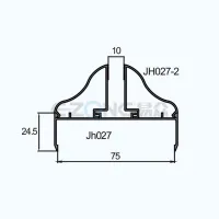 JH027-2&JH027 Алюминиевый профиль машинного производства 