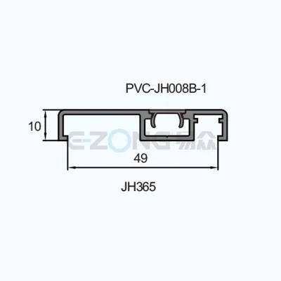 PVCJH008B-1&JH365 Aluminum profile