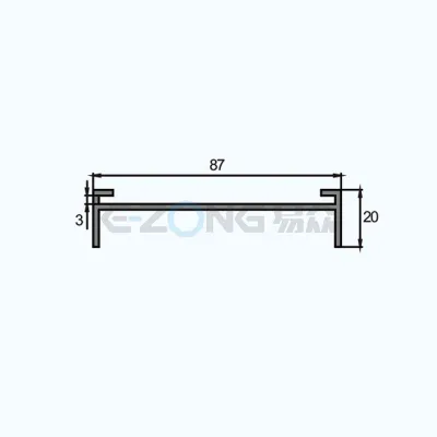 JH087 Aluminum Profile for Filter
