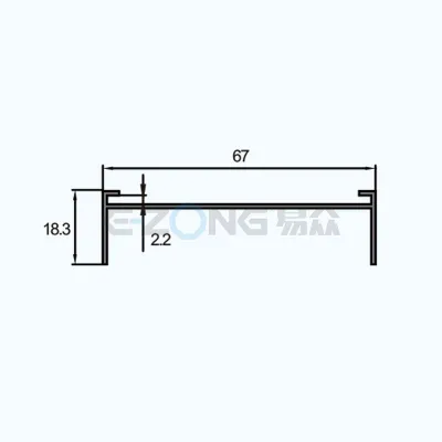 JH067 Aluminum Profile for Filter