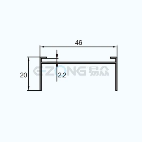 JH4620 Aluminum Profile for Filter