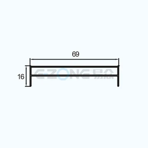 JH167 Aluminum Profile for Filter