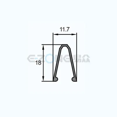 JH166 Aluminum Profile for Filter