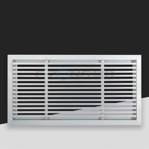 FK061-0° Floor air grille with 0° angle blades