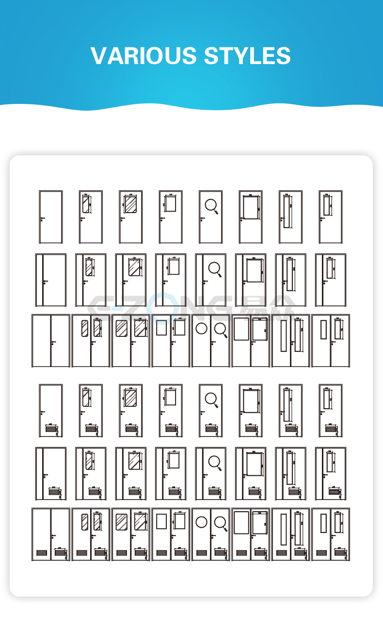 Various door panels