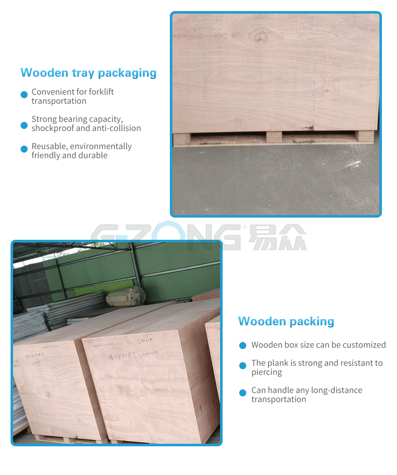 Wooden tray packaging