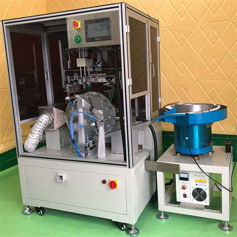 Fully automatic screen printing machine for tubes round bottles