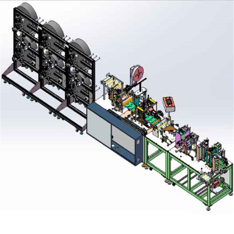 Automatic KN95 fold mask machine