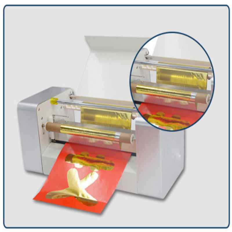 Tabletop digital plateless hot stamping machine for cards leather