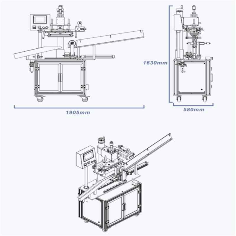 Semi automatic bottle cap hot stamping machine