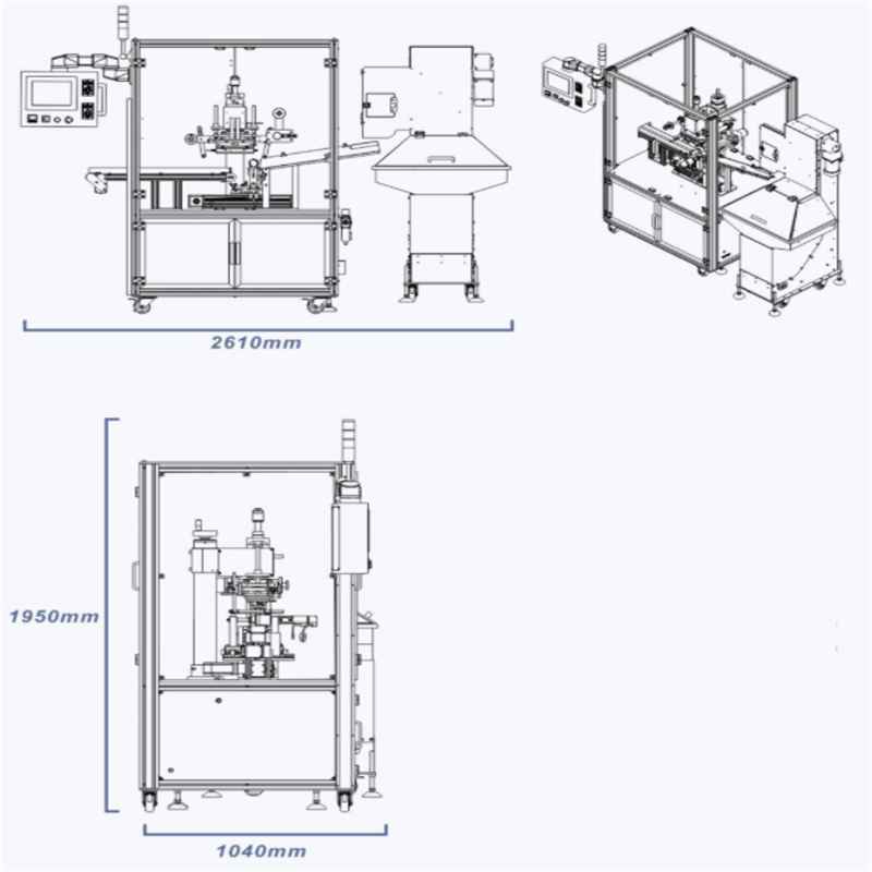 Automatic hot stamping machine for bottle caps