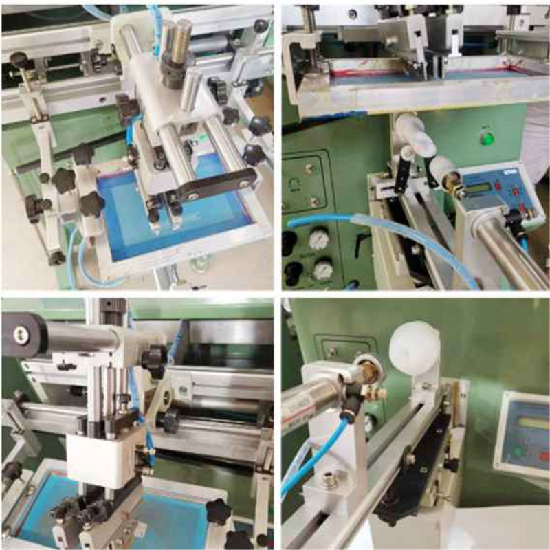 semi automatic glass bottle screen printing machine