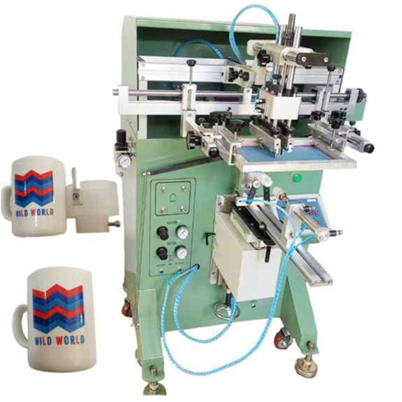 semi automatic glass bottle screen printing machine